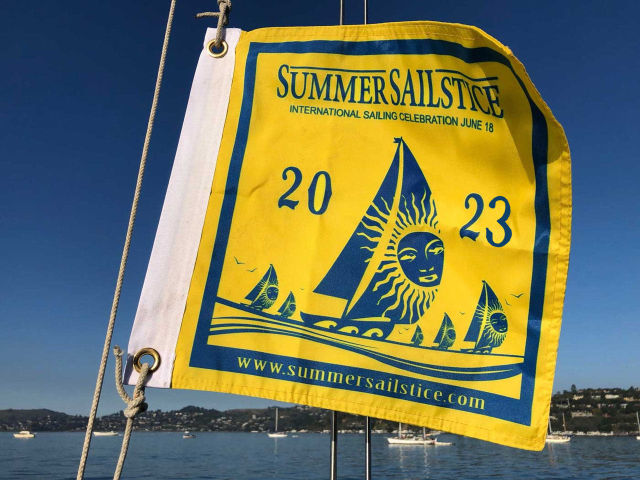 CLEARANCE! Summer Sailstice Burgee 2023