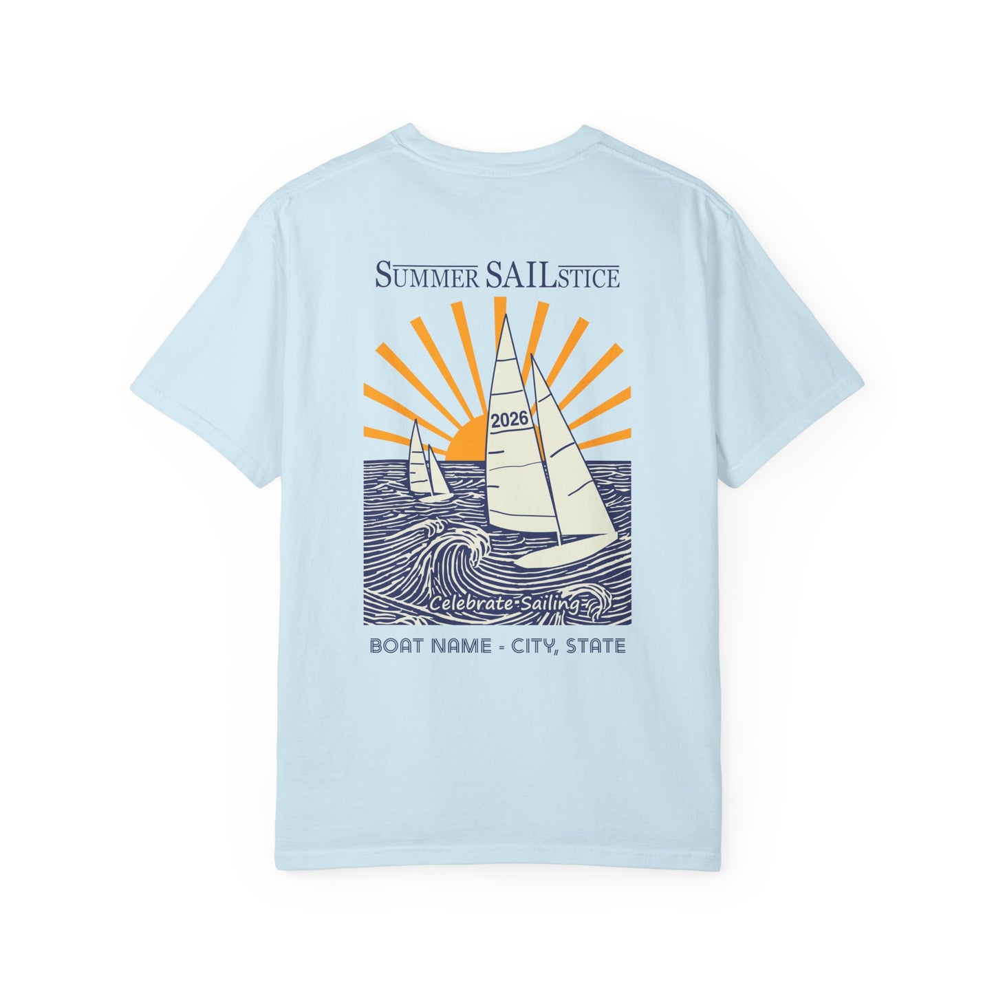 NEW!! 2026 Summer Sailstice Comfort Colors 1717 Cotton T-shirt - Personalization Optional, 2-Sided