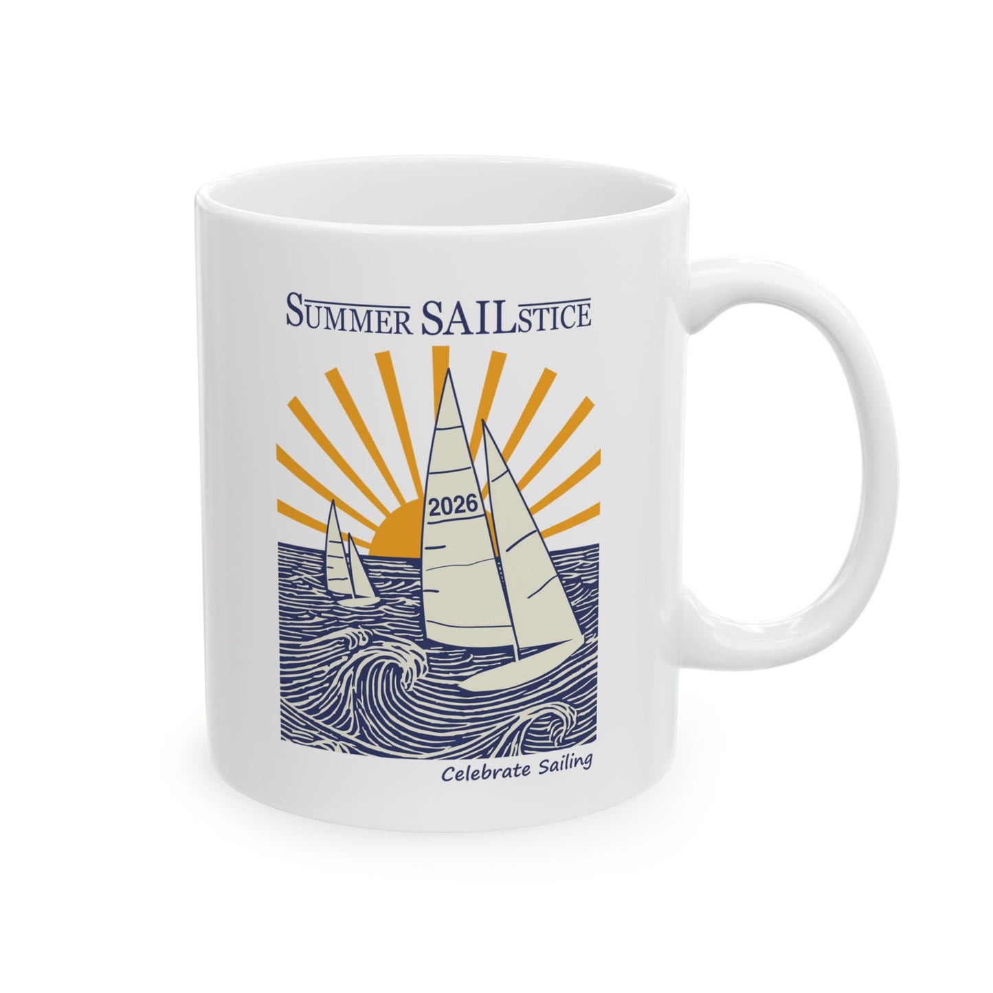 NEW!! 2026 Summer Sailstice Mug, 2 Sizes