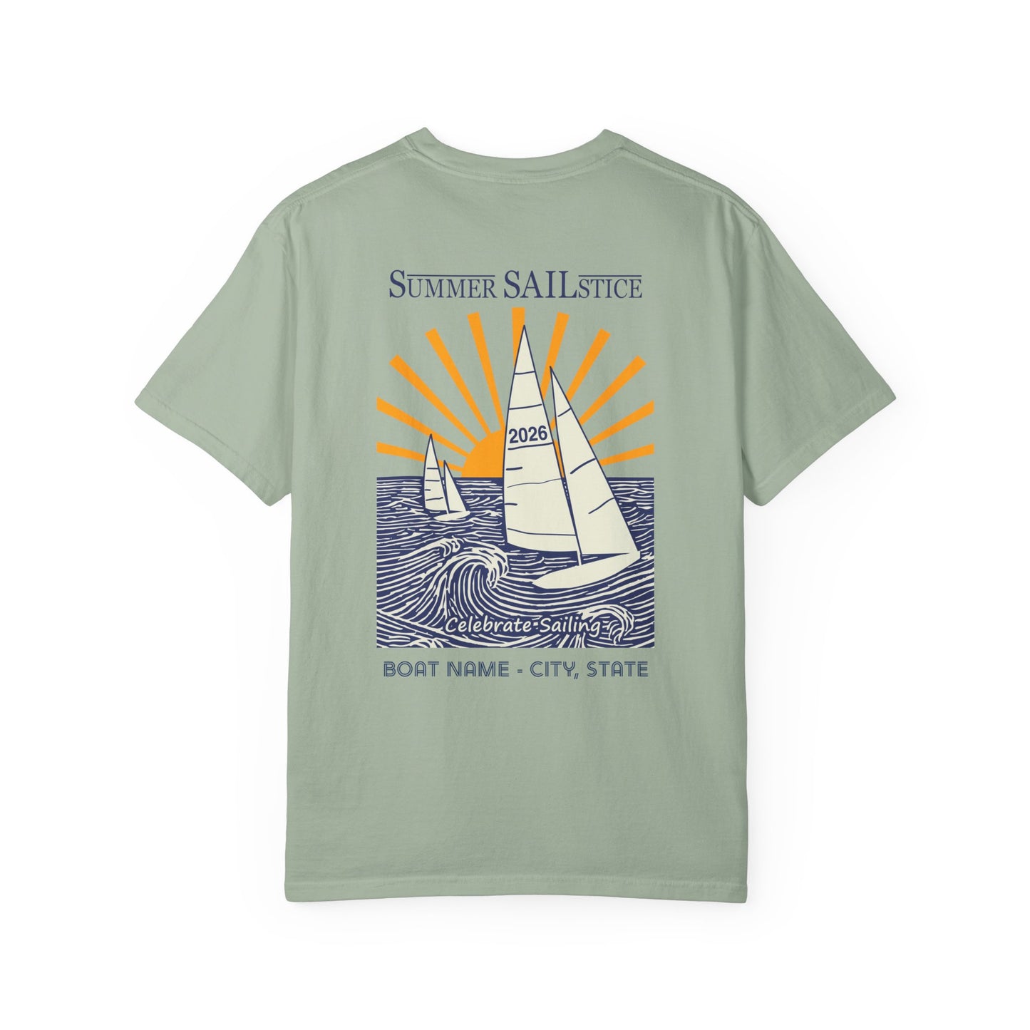NEW!! 2026 Summer Sailstice Comfort Colors 1717 Cotton T-shirt - Personalization Optional, 2-Sided