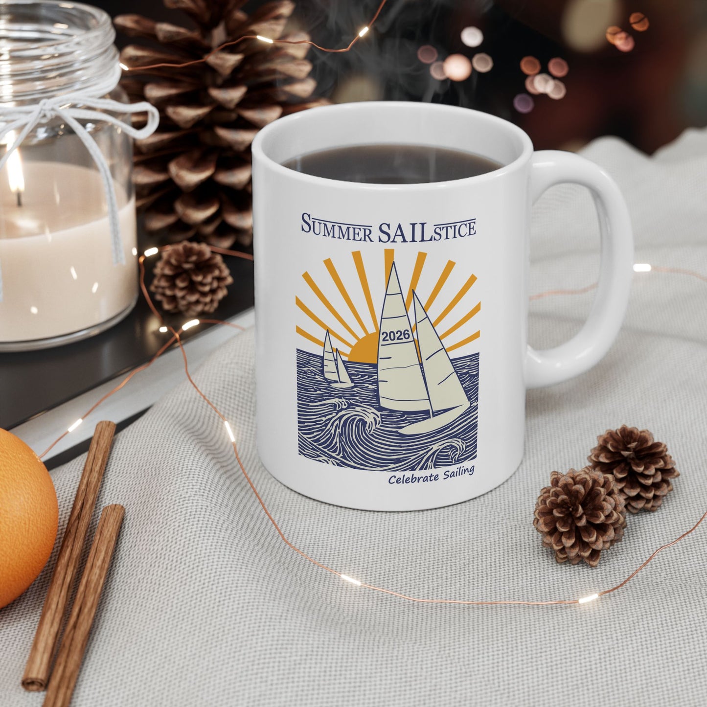 NEW!! 2026 Summer Sailstice Mug, 2 Sizes