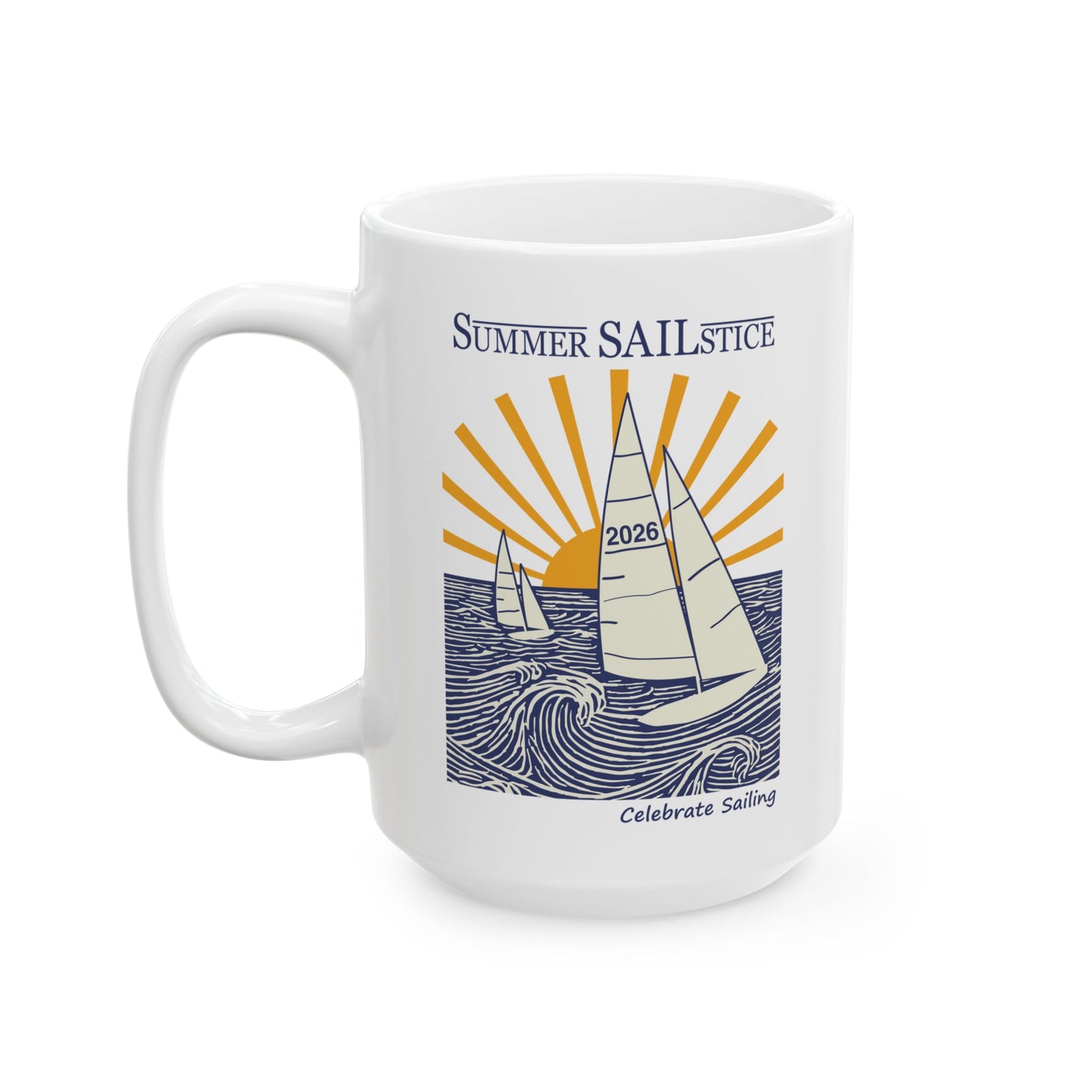 NEW!! 2026 Summer Sailstice Mug, 2 Sizes