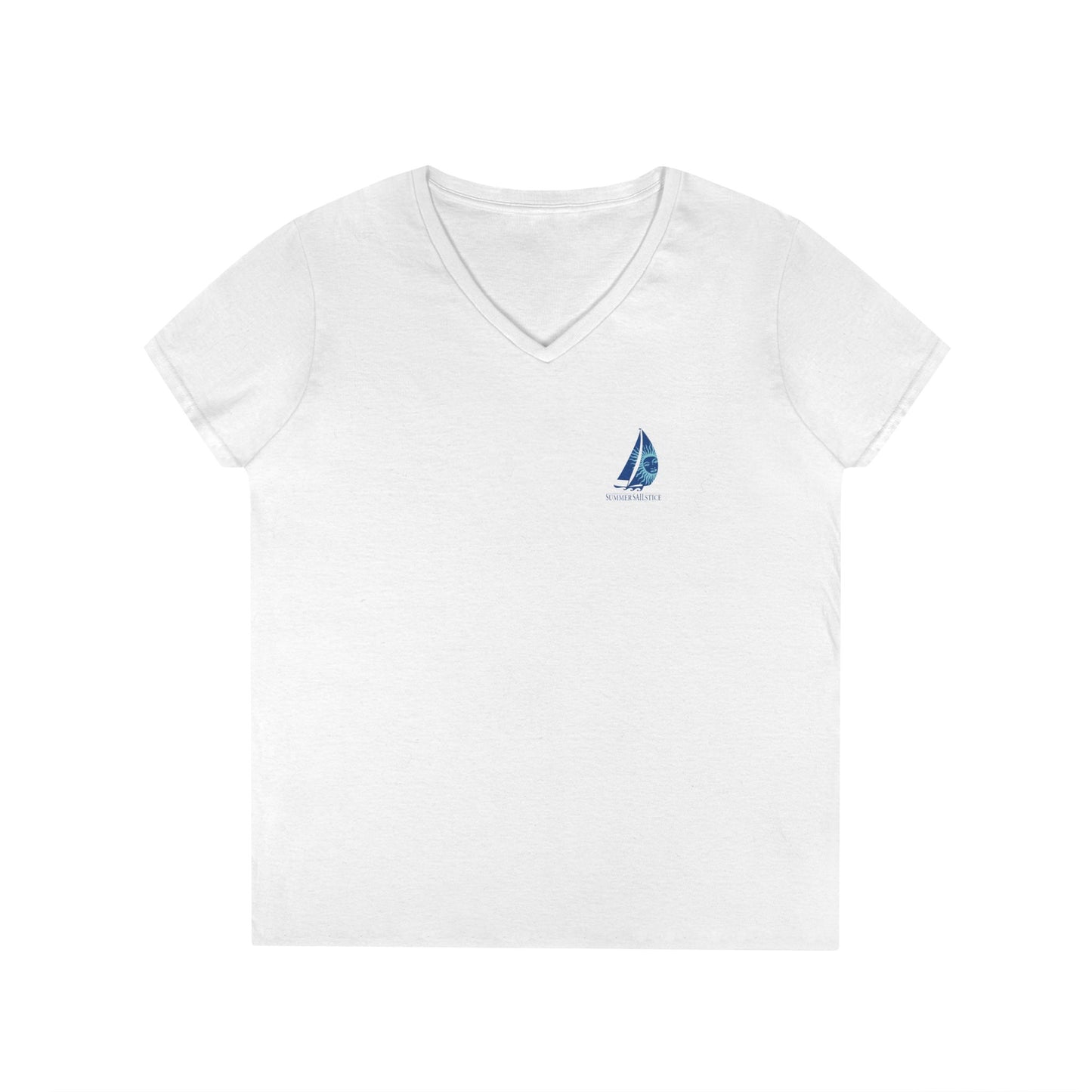New! 2026 Summer Sailstice Ladies' V-Neck T-Shirt – (Personalization Optional) 2-Sided