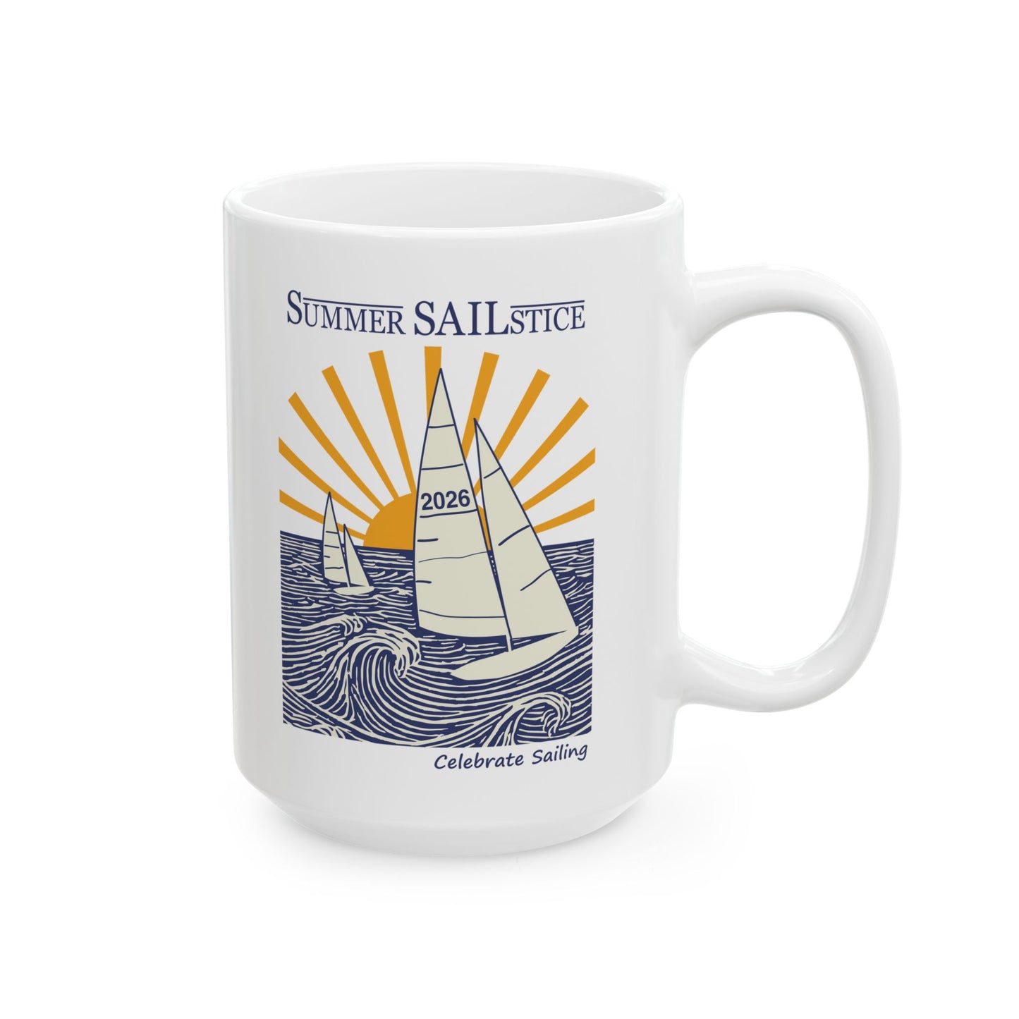NEW!! 2026 Summer Sailstice Mug, 2 Sizes