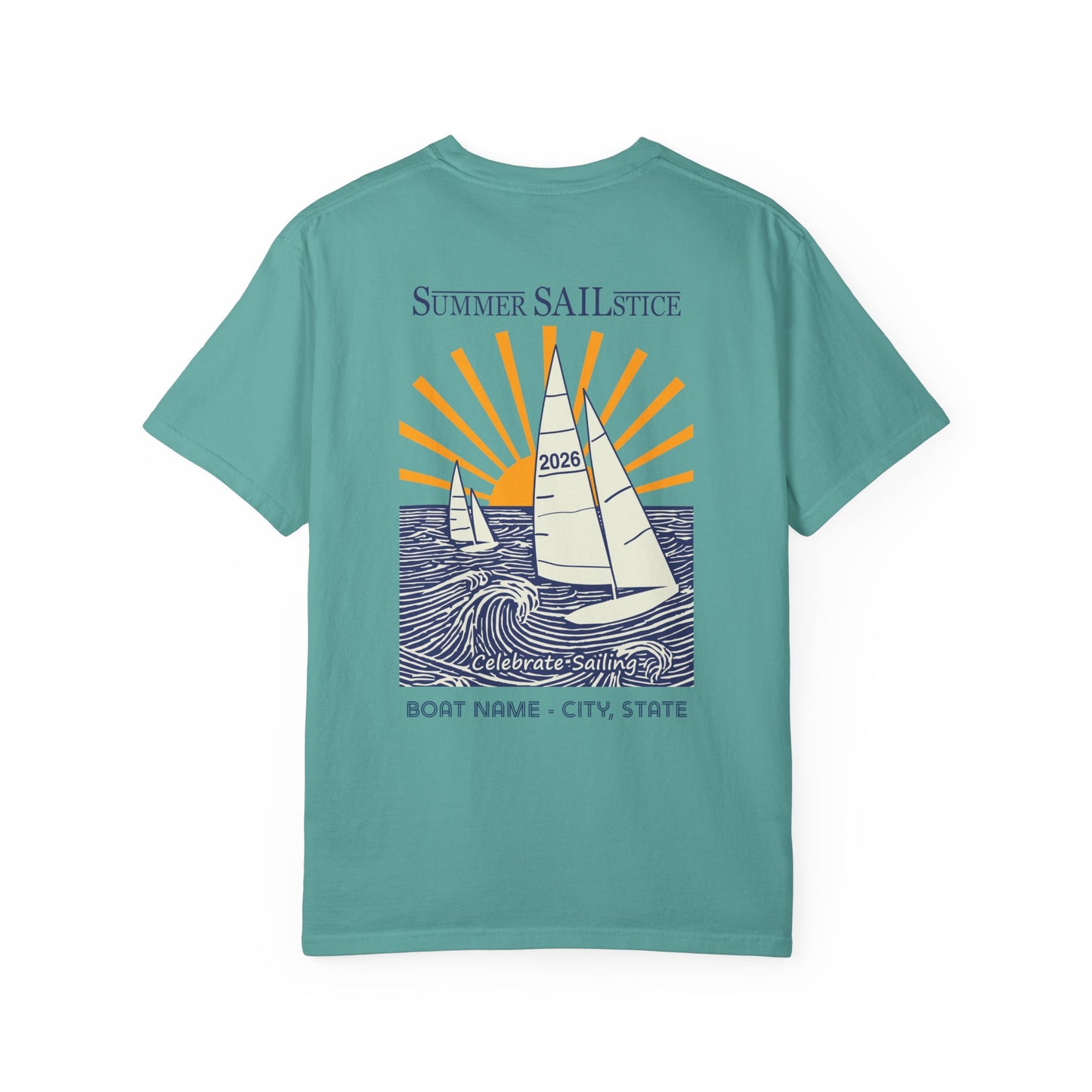 NEW!! 2026 Summer Sailstice Comfort Colors 1717 Cotton T-shirt - Personalization Optional, 2-Sided