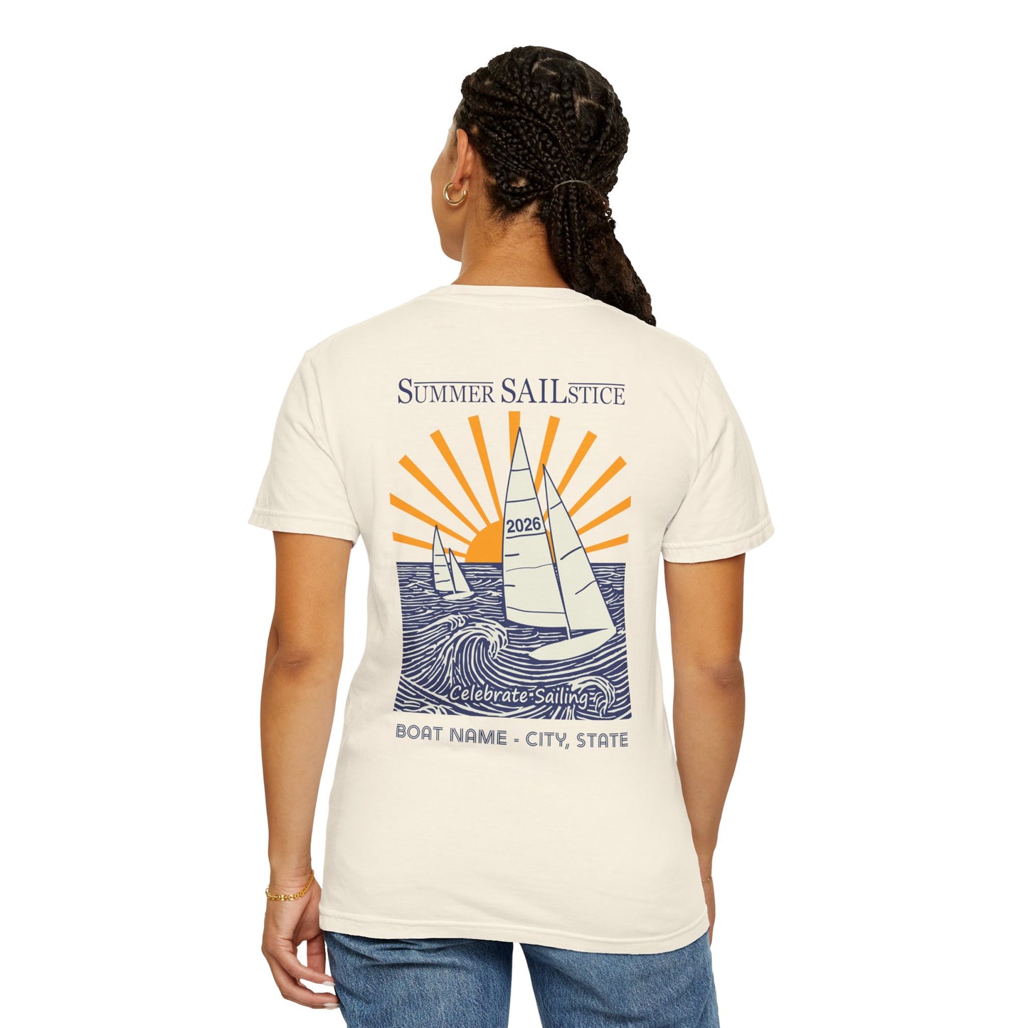 NEW!! 2026 Summer Sailstice Comfort Colors 1717 Cotton T-shirt - Personalization Optional, 2-Sided